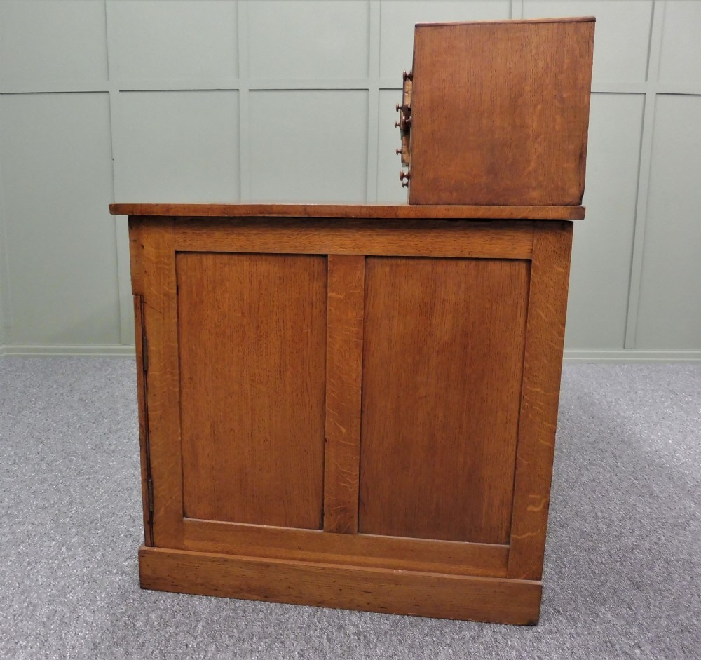 FULLY FITTED VICTORIAN OAK DESK View XI