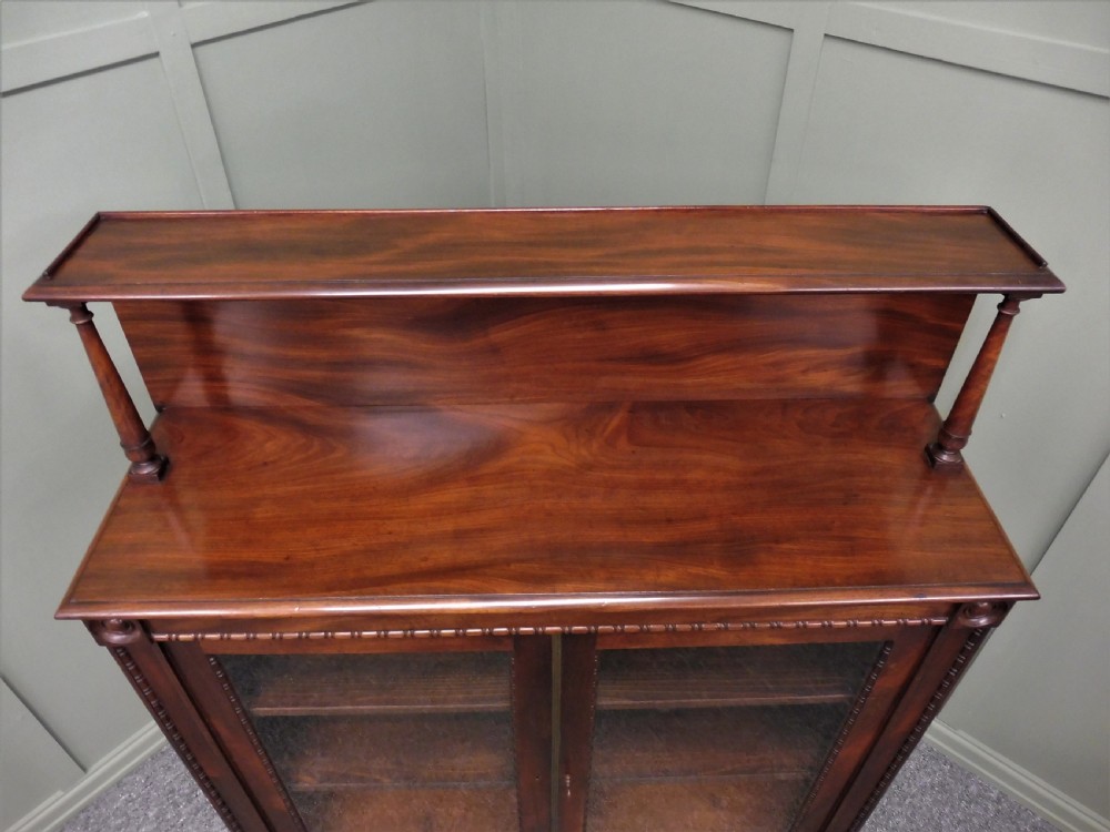 FINE QUALITY CHIFFIONER BOOKCASE ATTRIBUTED TO GILLOWS OF LANCASTER View II