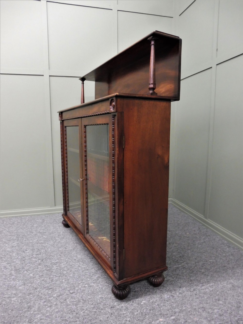 FINE QUALITY CHIFFIONER BOOKCASE ATTRIBUTED TO GILLOWS OF LANCASTER View XI