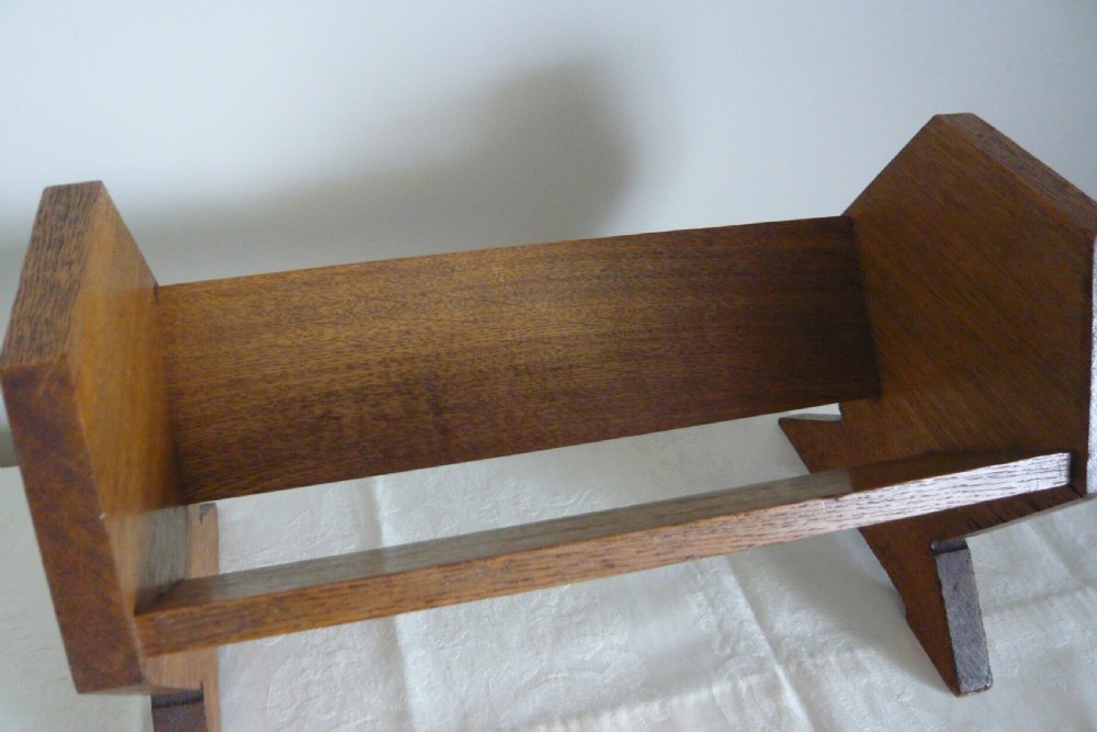 Edwardian Oak Book Trough Nautical Interest c1910 View III