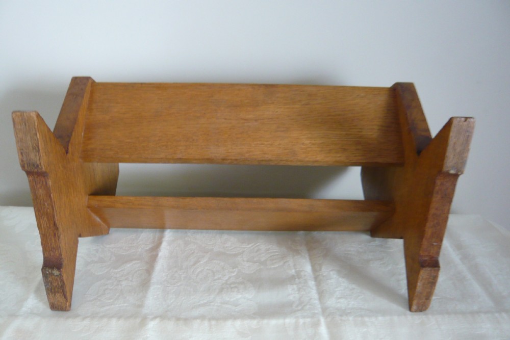 Edwardian Oak Book Trough Nautical Interest c1910 View V