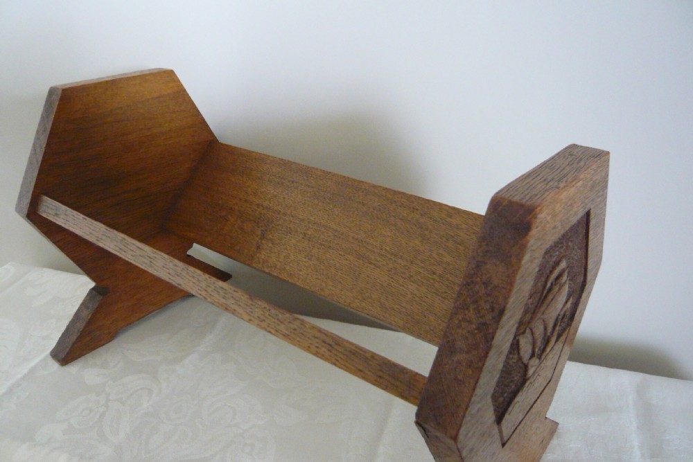 Edwardian Oak Book Trough Nautical Interest c1910 View VI