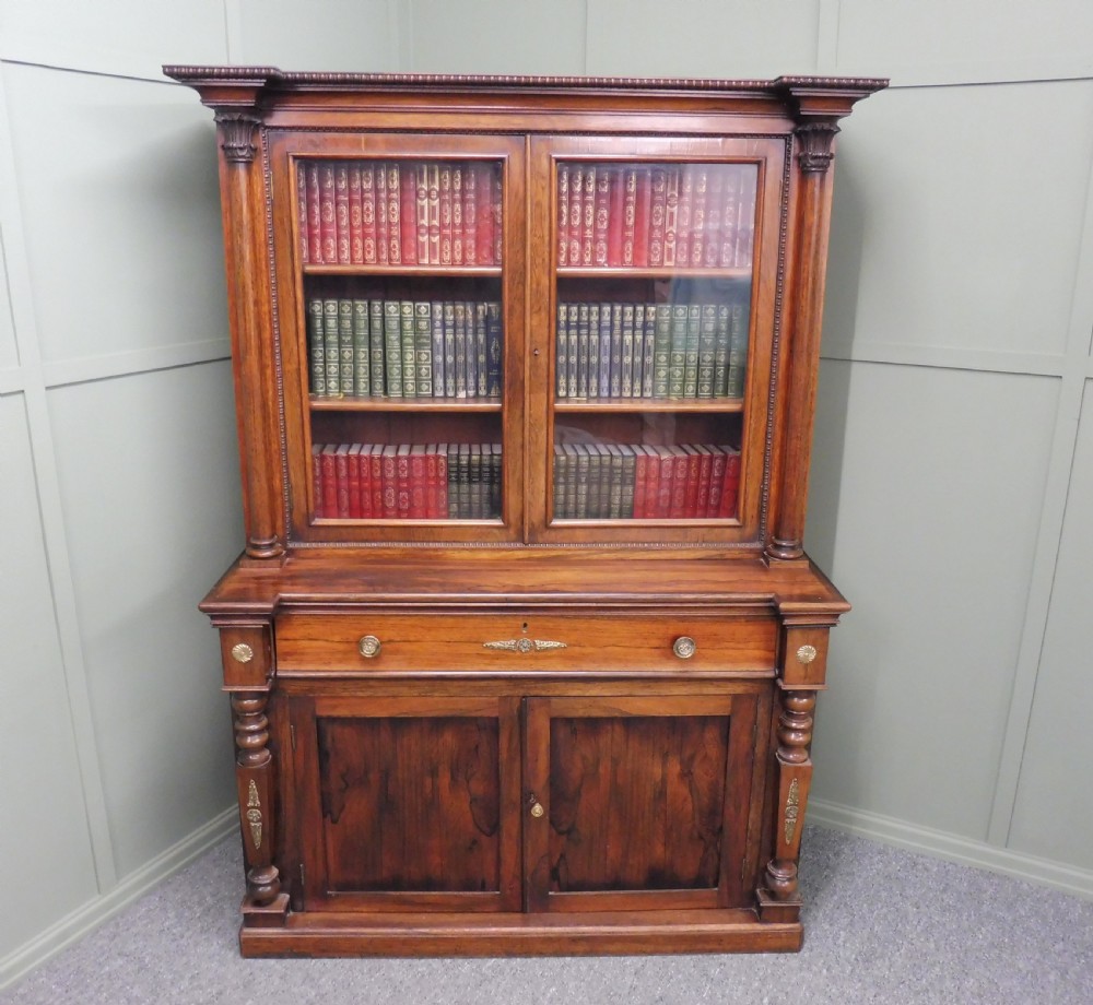 EARLY 19TH CENTURY ROSEWOOD BOOKCASE View II