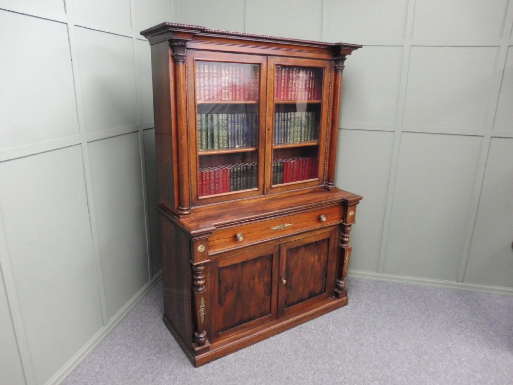 EARLY 19TH CENTURY ROSEWOOD BOOKCASE View V