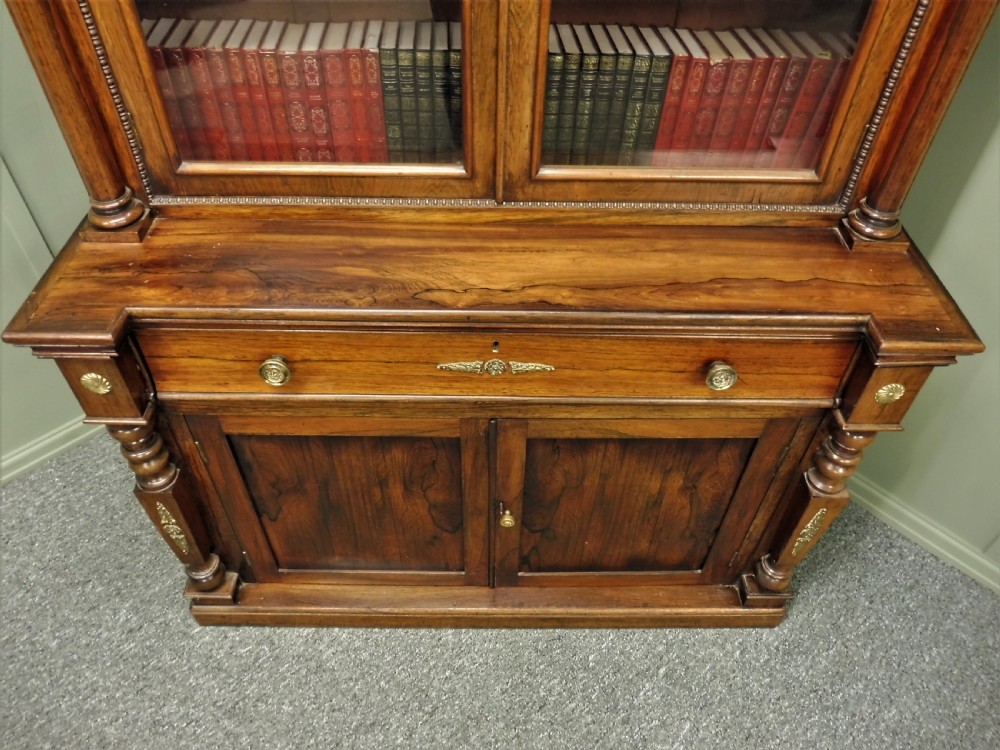 EARLY 19TH CENTURY ROSEWOOD BOOKCASE View XI