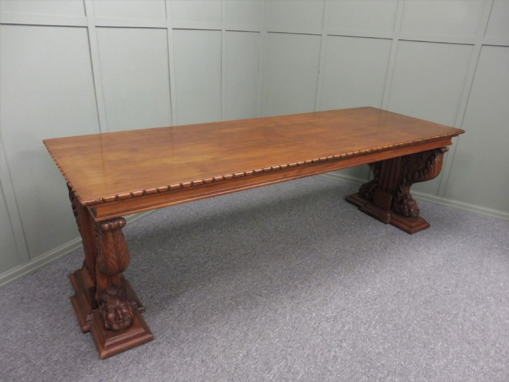 LARGE ANGLO INDIAN TEAK DINING TABLE View IV
