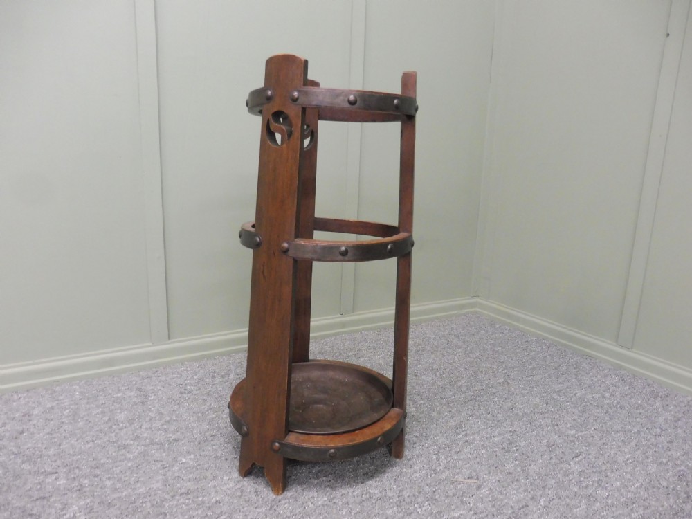 ARTS AND CRAFTS STICK STAND BY WYLIE AND LOCHHEAD View II