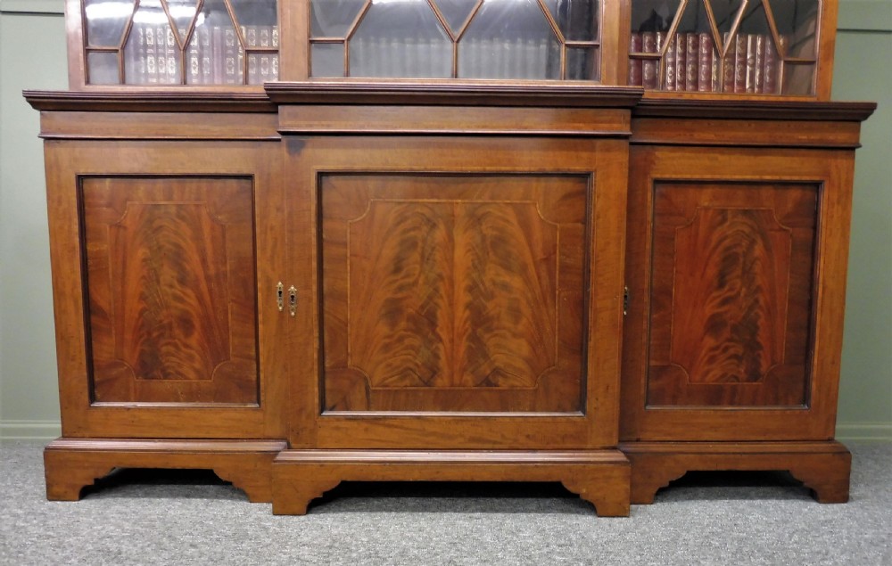 LARGE INLAID LIBRARY BOOKCASE View IV