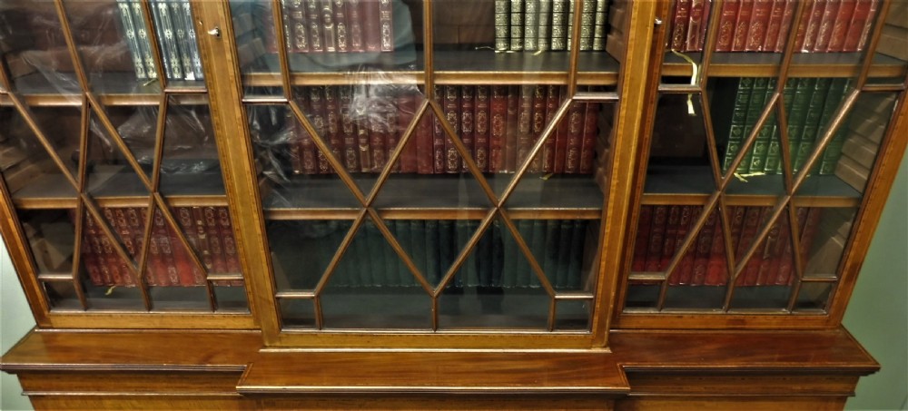 LARGE INLAID LIBRARY BOOKCASE View V