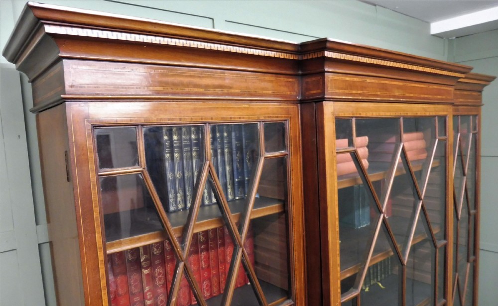 LARGE INLAID LIBRARY BOOKCASE View VI