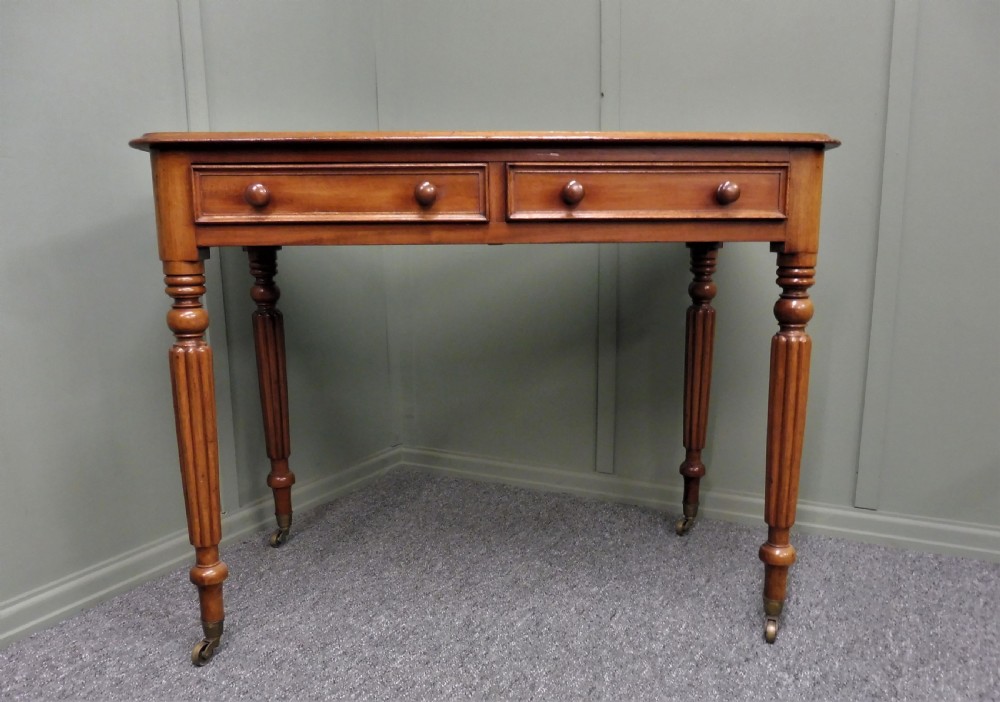 VICTORIAN MAHOGANY WRITING TABLE View II