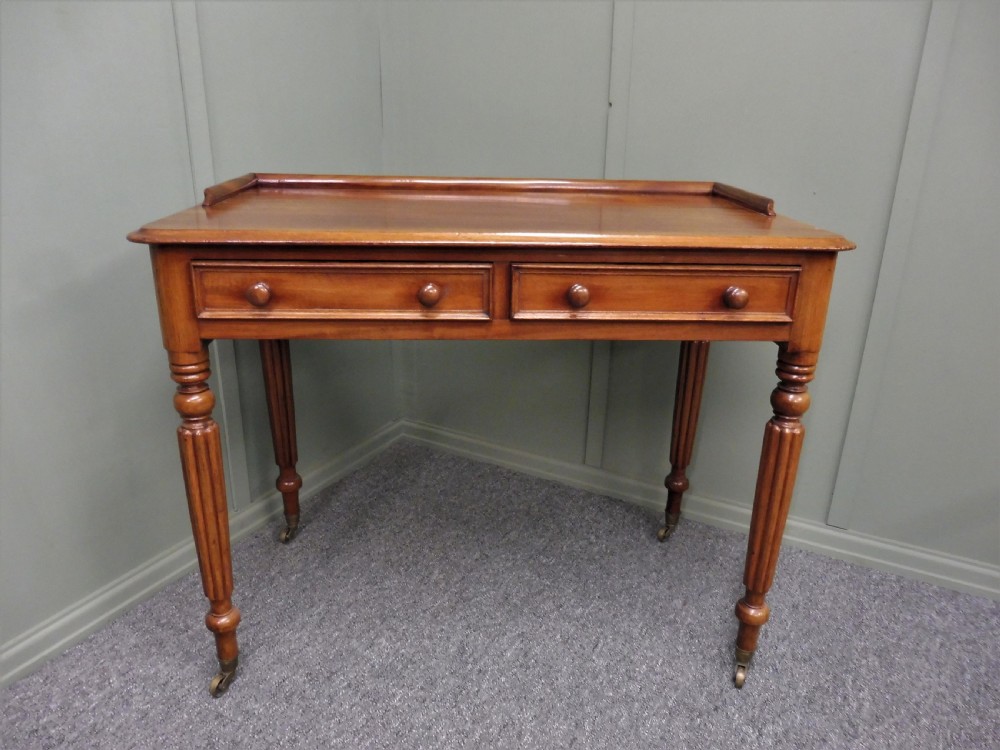 VICTORIAN MAHOGANY WRITING TABLE View III