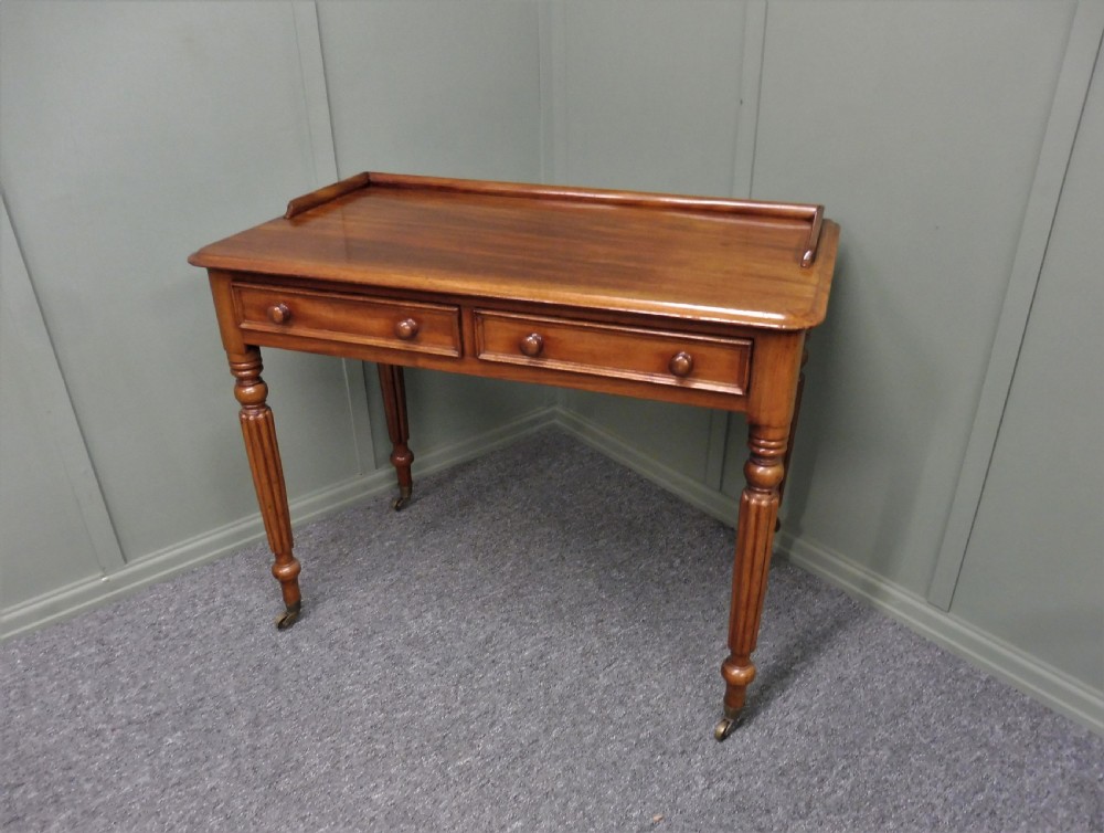 VICTORIAN MAHOGANY WRITING TABLE View IV