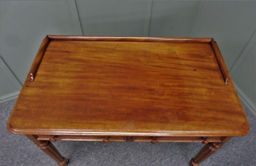 VICTORIAN MAHOGANY WRITING TABLE View VI