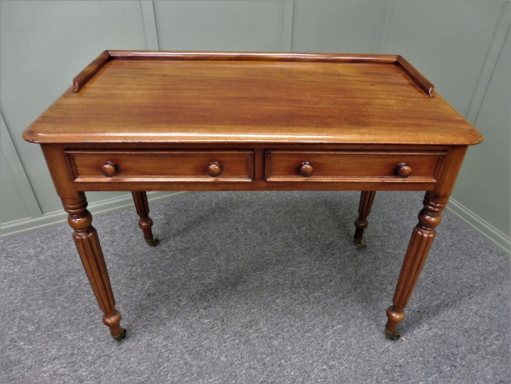 VICTORIAN MAHOGANY WRITING TABLE View VII