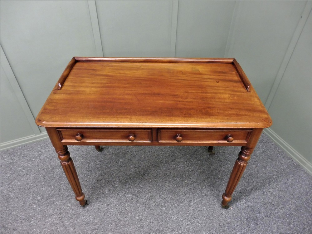 VICTORIAN MAHOGANY WRITING TABLE View VIII