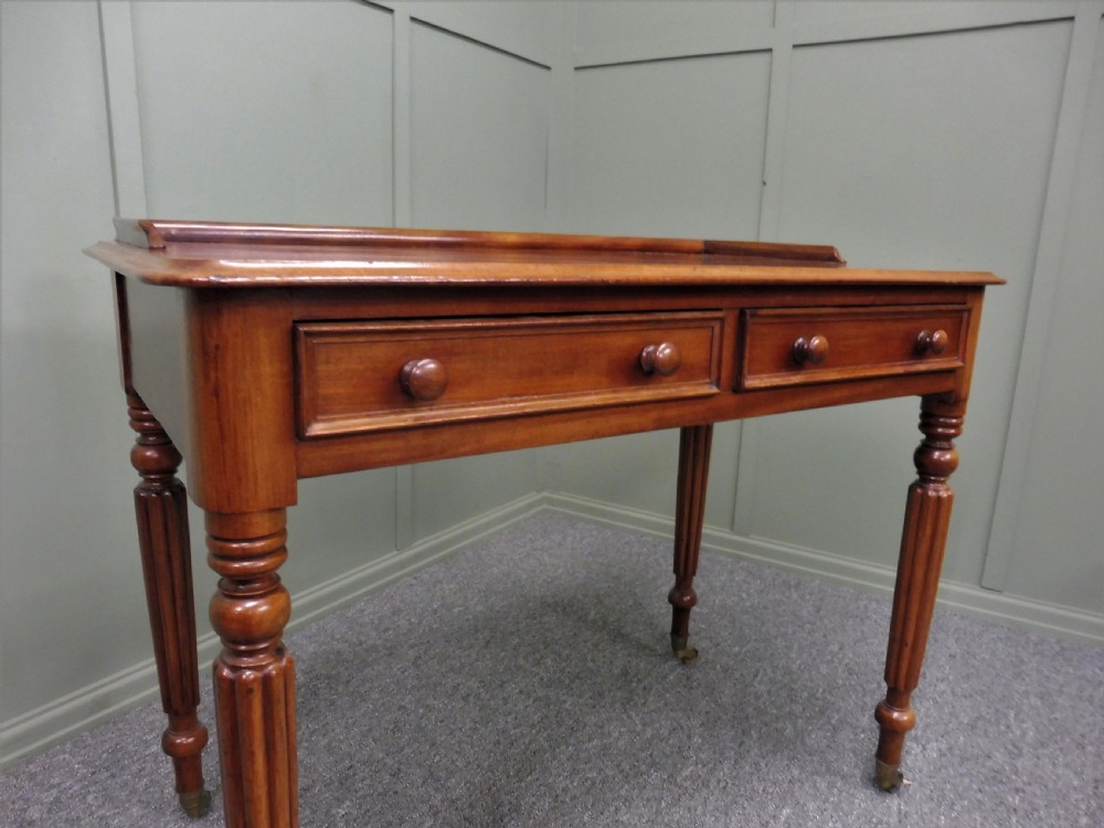 VICTORIAN MAHOGANY WRITING TABLE View X