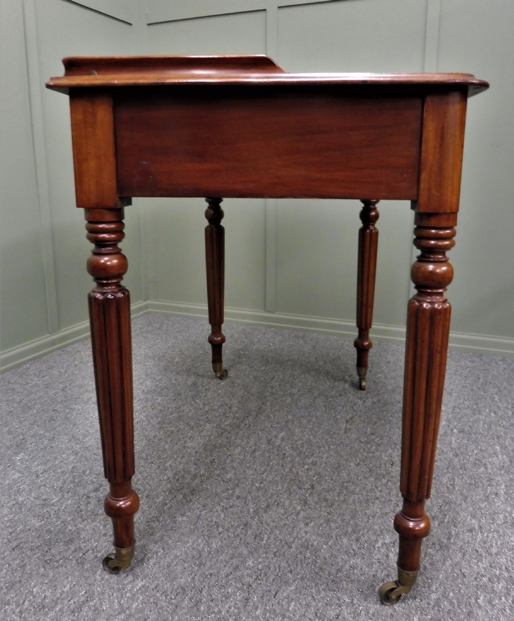 VICTORIAN MAHOGANY WRITING TABLE View XI