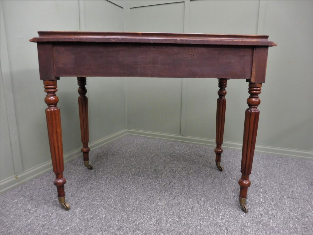 VICTORIAN MAHOGANY WRITING TABLE View XII