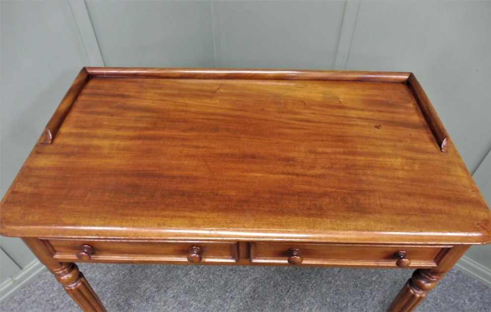 VICTORIAN MAHOGANY WRITING TABLE View XV