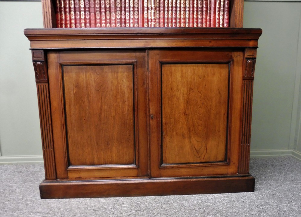 VICTORIAN WALNUT OPEN TOP BOOKCASE View V