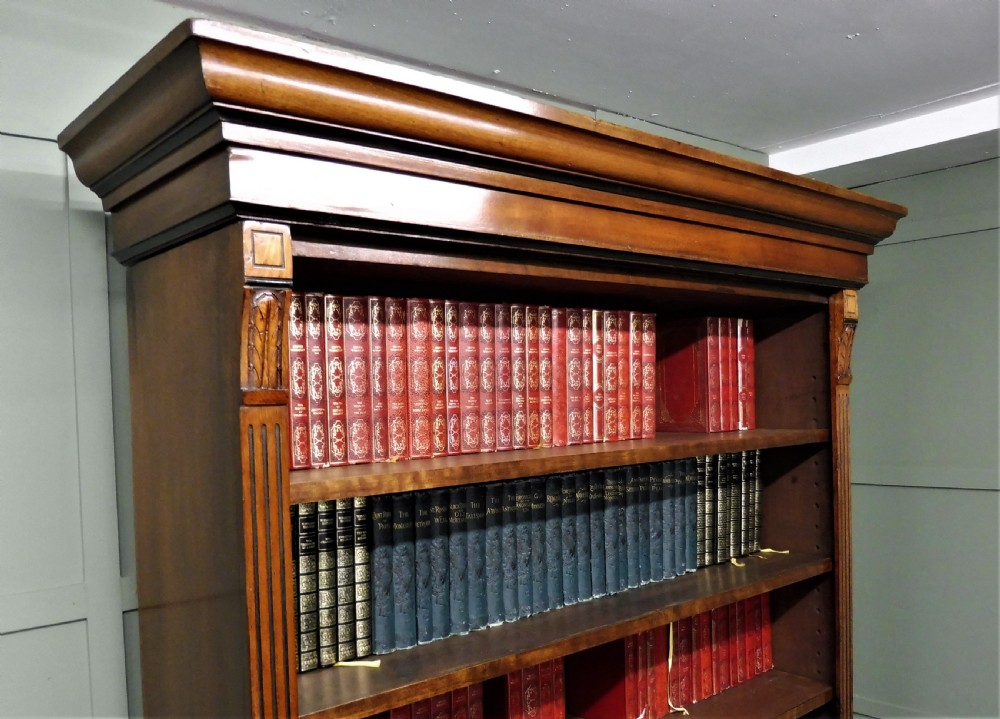VICTORIAN WALNUT OPEN TOP BOOKCASE View VIII