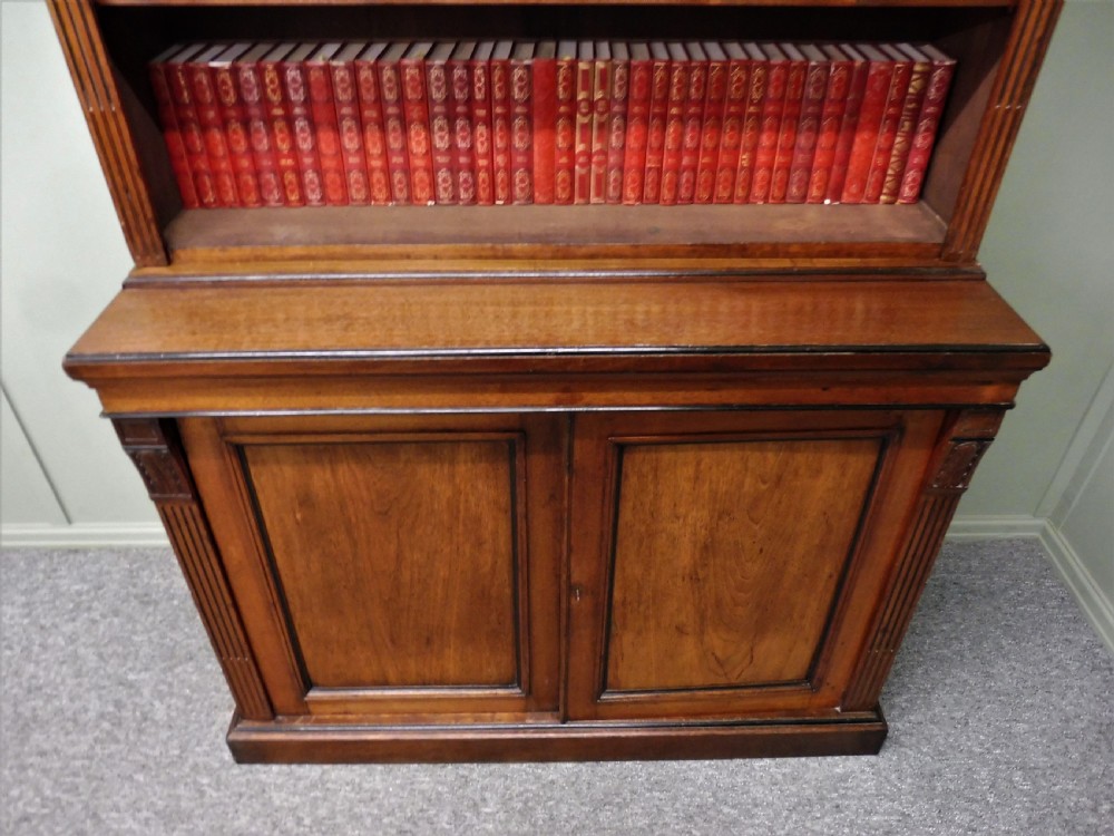 VICTORIAN WALNUT OPEN TOP BOOKCASE View IX