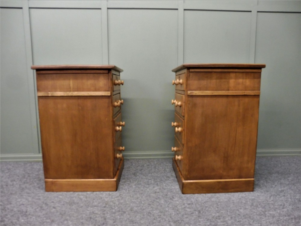 PAIR OF VICTORIAN PINE BEDSIDE CHESTS View XI