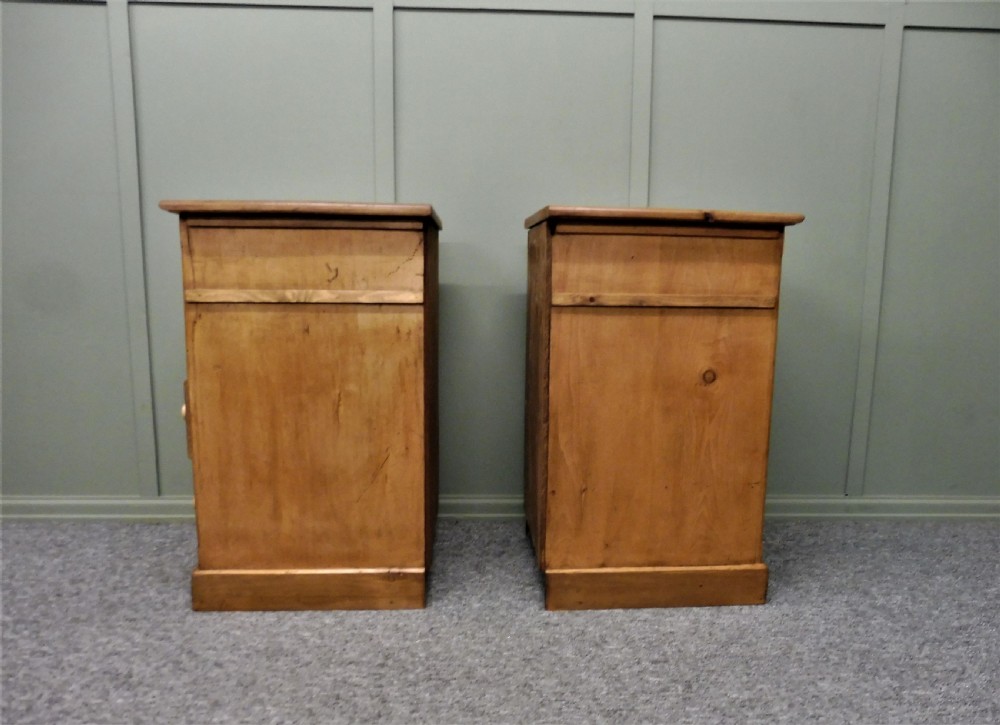 PAIR OF VICTORIAN PINE BEDSIDE CHESTS View XII