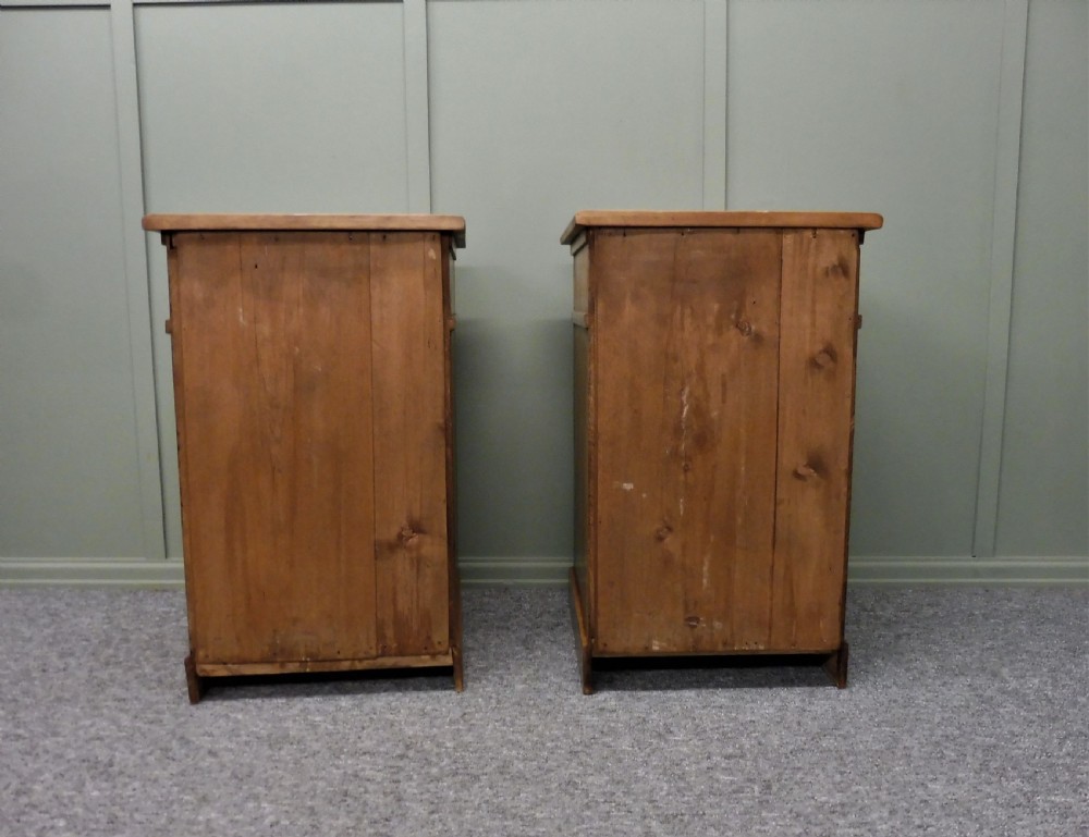 PAIR OF VICTORIAN PINE BEDSIDE CHESTS View XIII