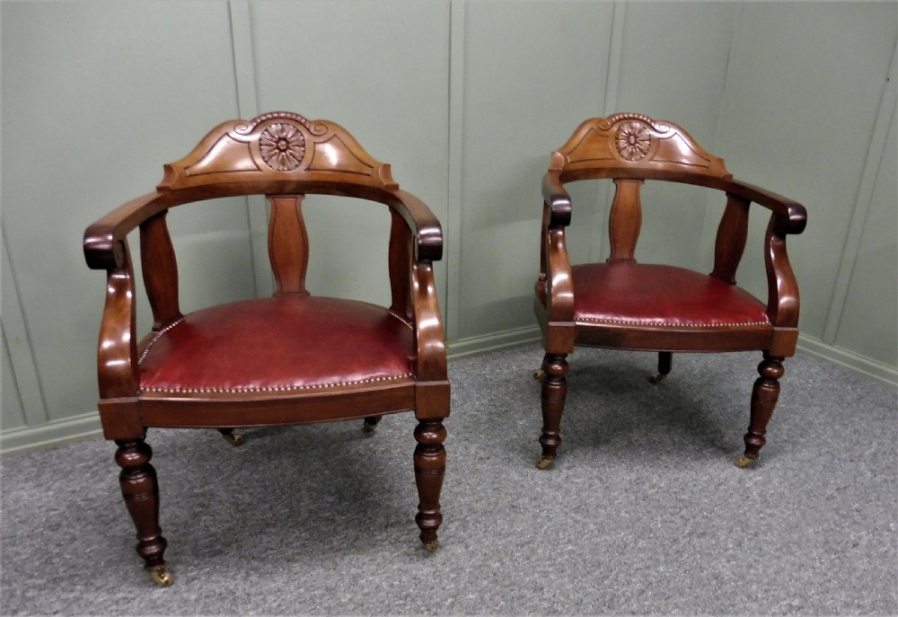 PAIR OF DESK OR LIBRARY CHAIRS View IV