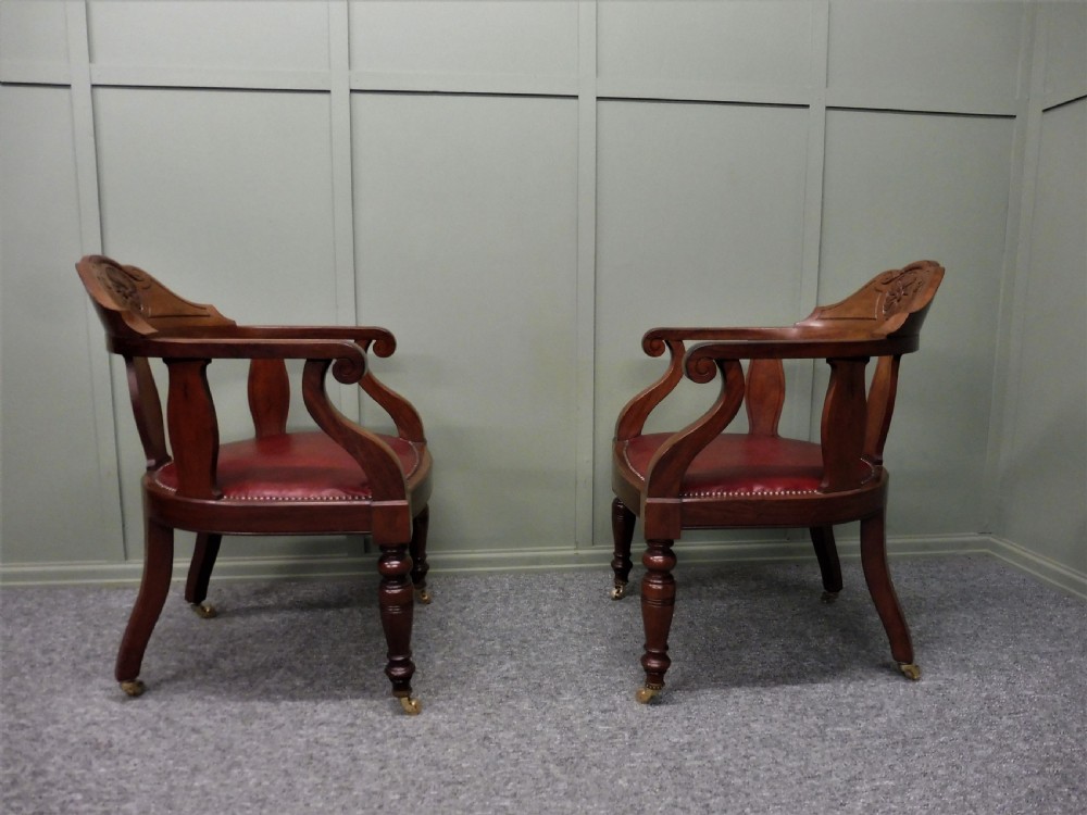PAIR OF DESK OR LIBRARY CHAIRS View V