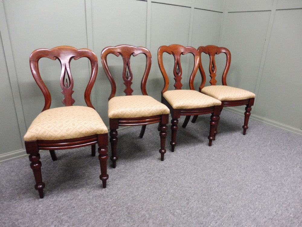 SET OF 12 VICTORIAN SPEARPOINT BALLOON BACK DINING CHAIRS View IX
