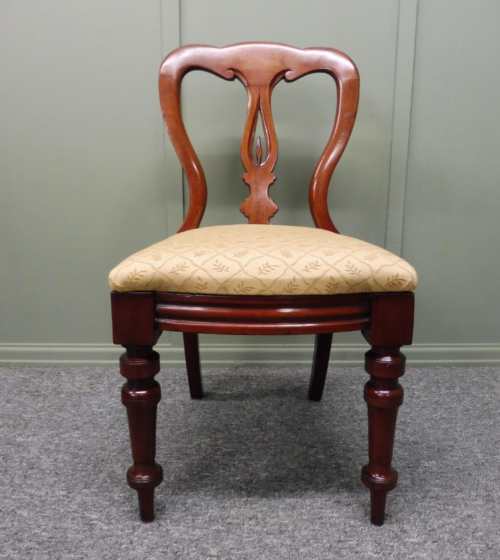 SET OF 12 VICTORIAN SPEARPOINT BALLOON BACK DINING CHAIRS View XIV