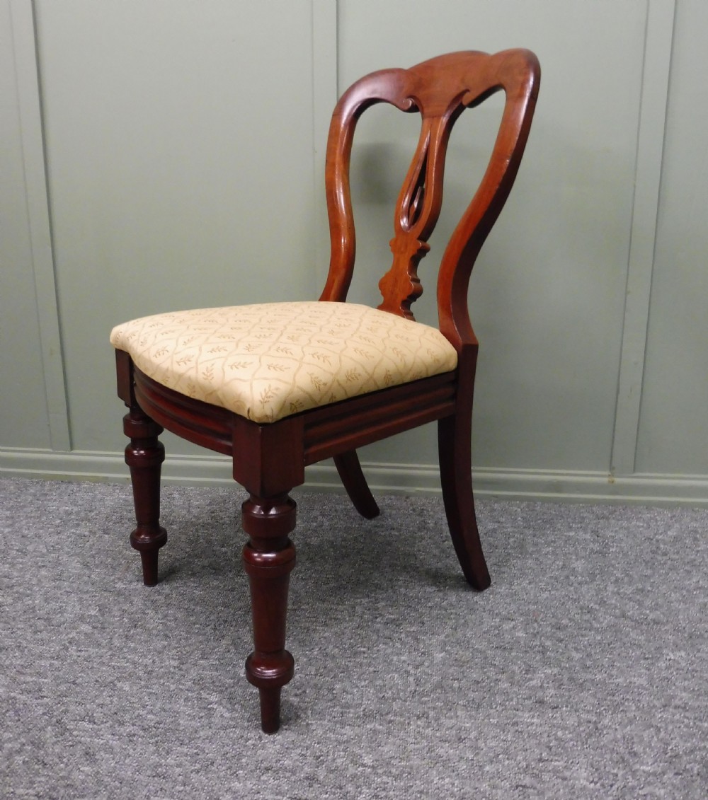 SET OF 12 VICTORIAN SPEARPOINT BALLOON BACK DINING CHAIRS View XVI