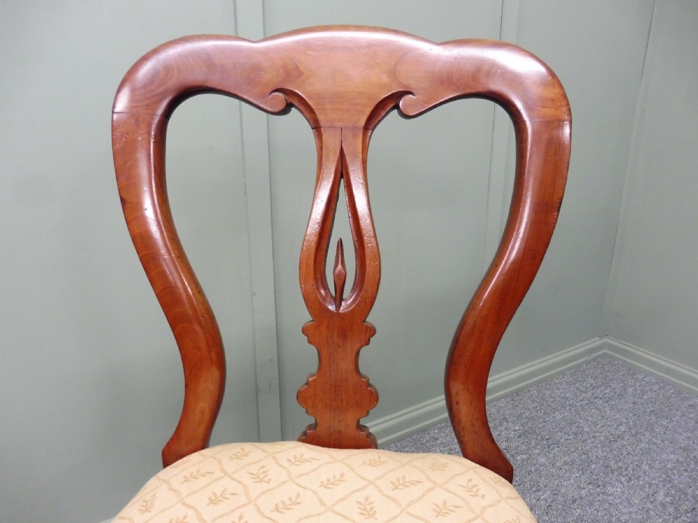 SET OF 12 VICTORIAN SPEARPOINT BALLOON BACK DINING CHAIRS View XVIII