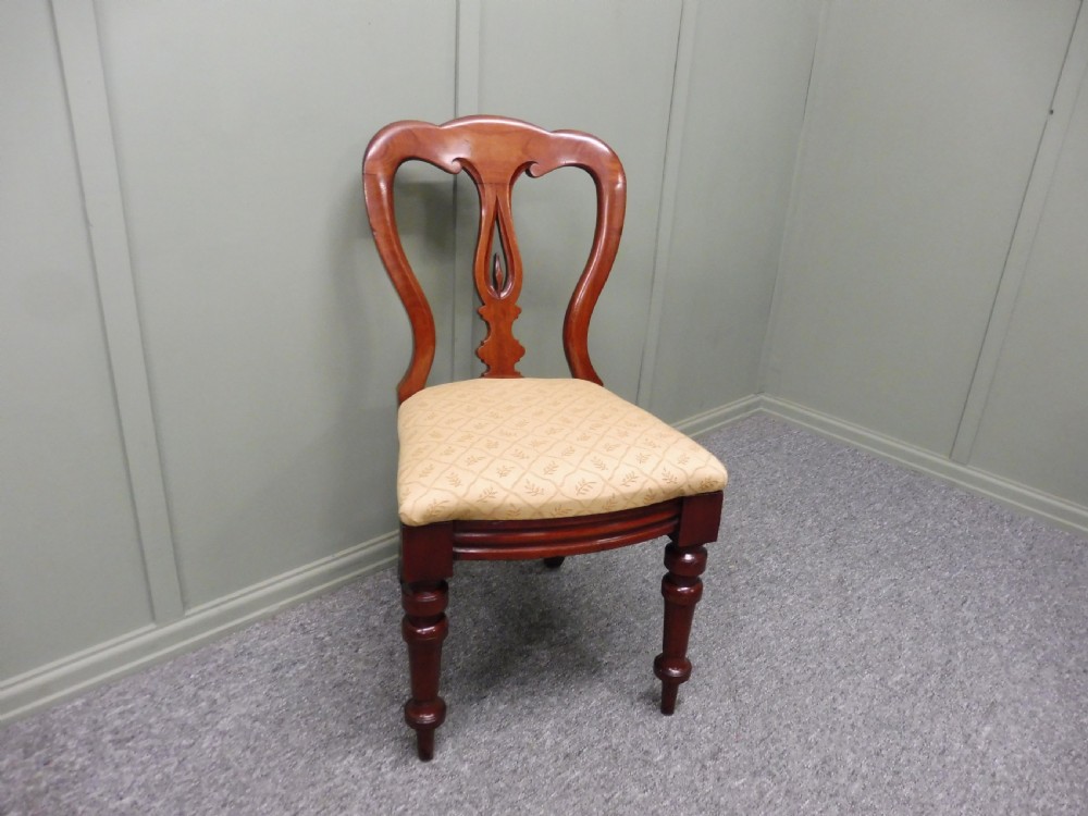 SET OF 12 VICTORIAN SPEARPOINT BALLOON BACK DINING CHAIRS View XX