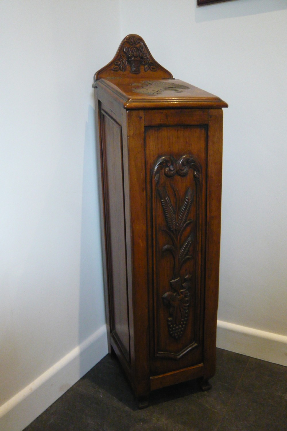Early 20th Century French Provincial Baguette Box Chateau  View VI