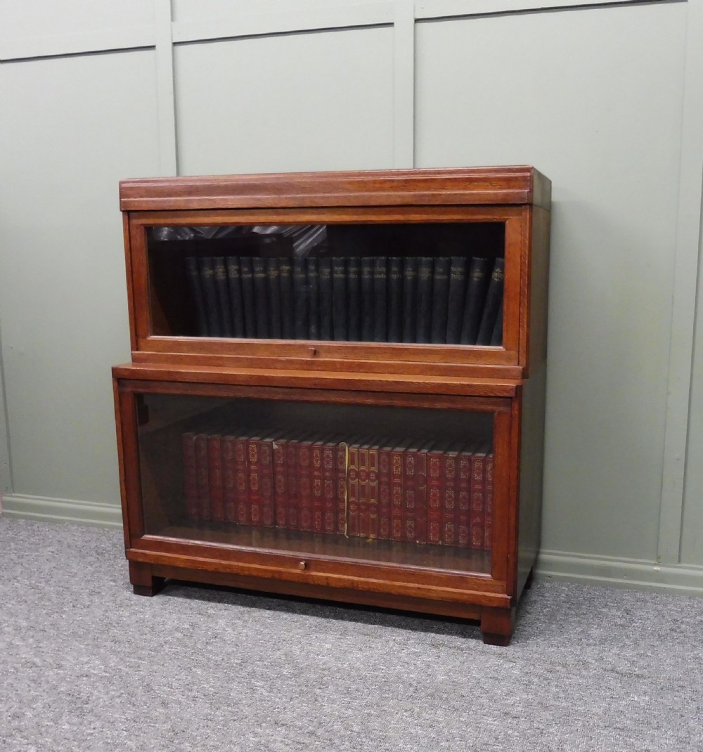 OAK ART DECO GLOBE WERNICKE BOOKCASE View VIII