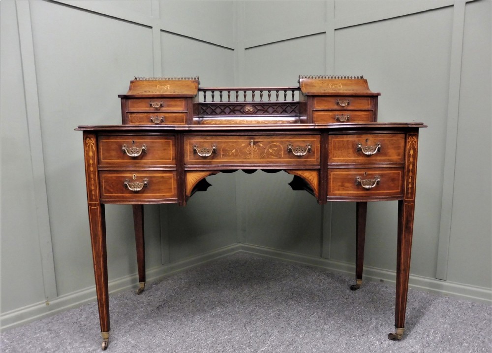 LOVELY INLAID ROSEWOOD DESK BY MAPLE AND CO View VI
