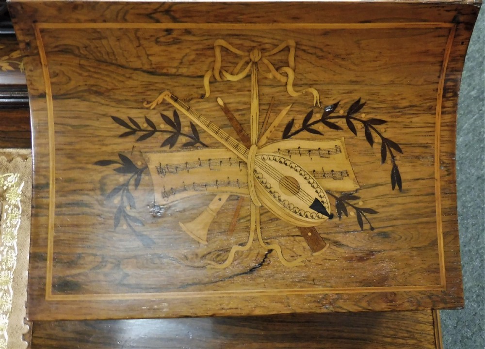 LOVELY INLAID ROSEWOOD DESK BY MAPLE AND CO View IX