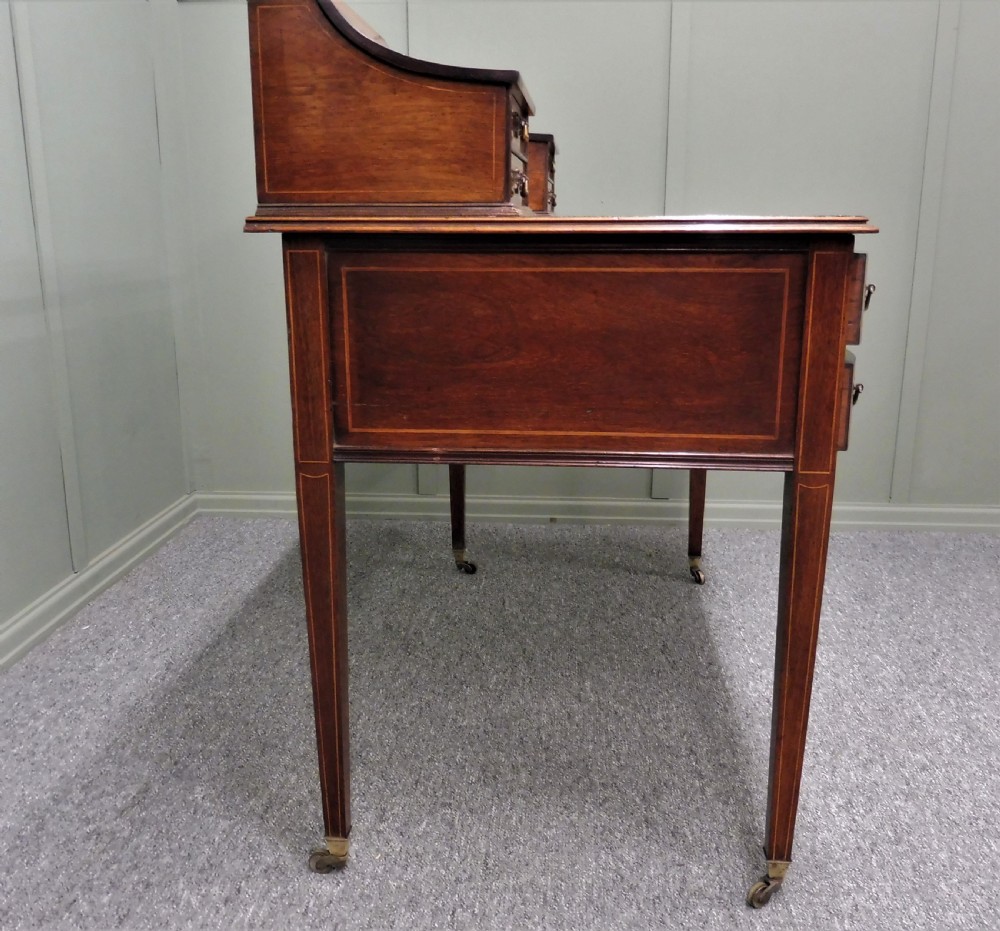 LOVELY INLAID ROSEWOOD DESK BY MAPLE AND CO View XI