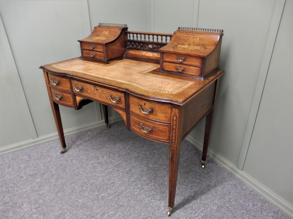 LOVELY INLAID ROSEWOOD DESK BY MAPLE AND CO View XXII