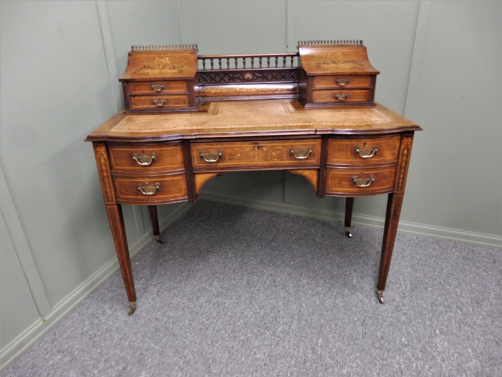 LOVELY INLAID ROSEWOOD DESK BY MAPLE AND CO View XXIII