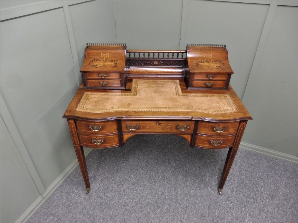 LOVELY INLAID ROSEWOOD DESK BY MAPLE AND CO View XXV