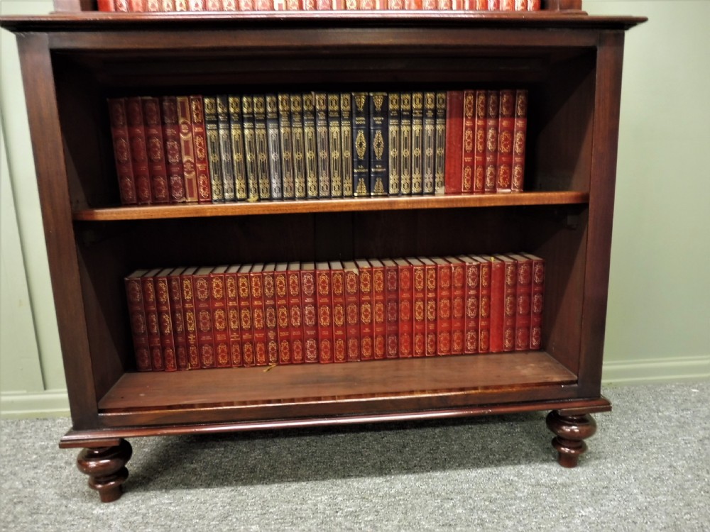 VICTORIAN MAHOGANY OPEN BOOKCASE View VI