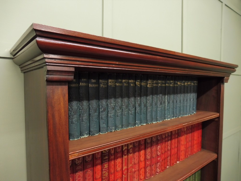 VICTORIAN MAHOGANY OPEN BOOKCASE View VIII