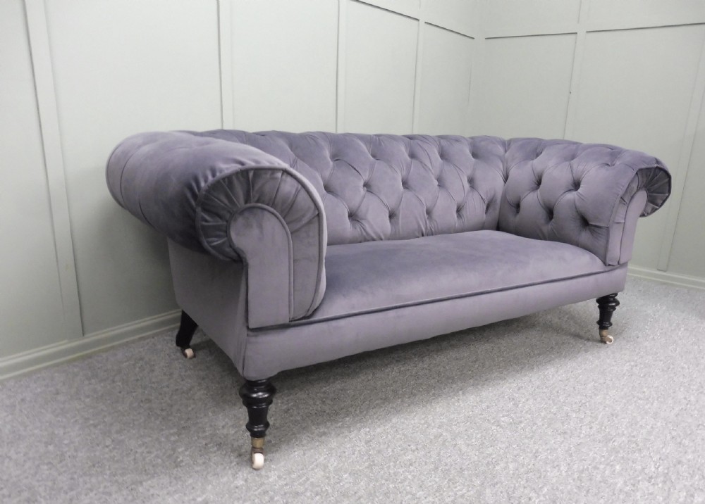 RESTORED VICTORIAN CHESTERFIELD SOFA View III