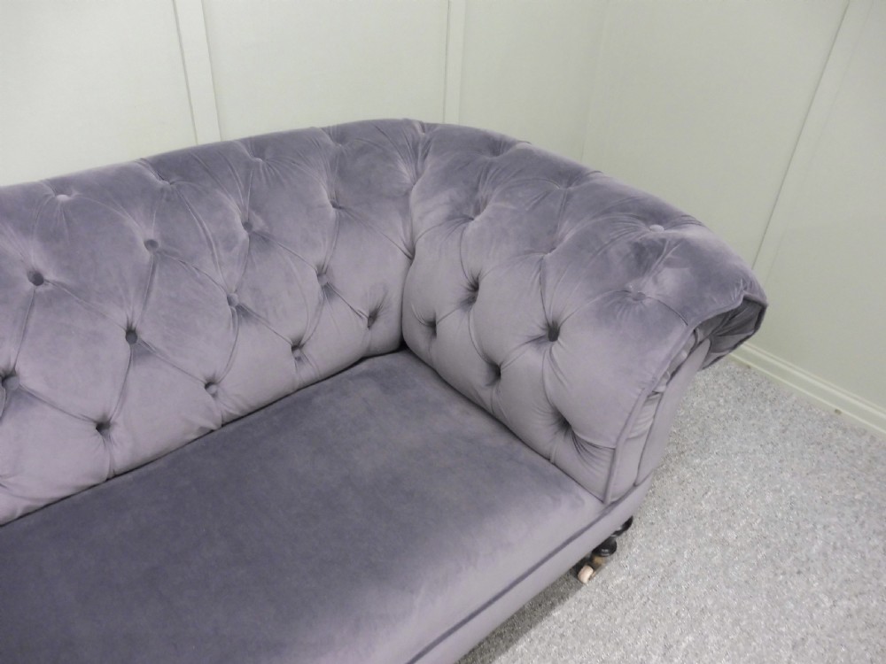 RESTORED VICTORIAN CHESTERFIELD SOFA View IX