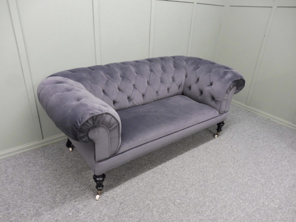 RESTORED VICTORIAN CHESTERFIELD SOFA View XI